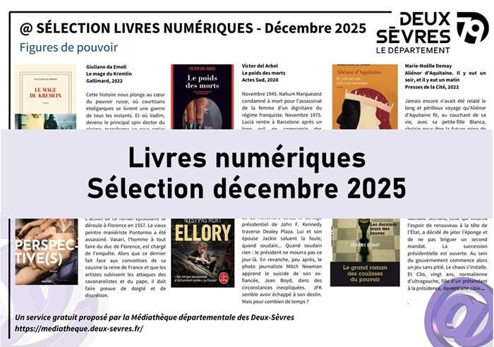 Sélection des livres numériques de décembre 2025